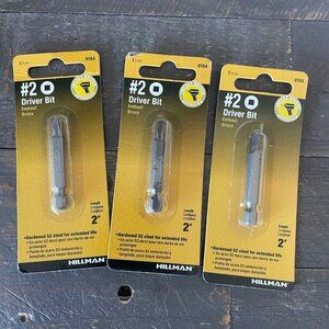 New - Hillman #2 Driver Bit - Set of 3